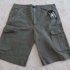 New True Religion Army Green Shorts